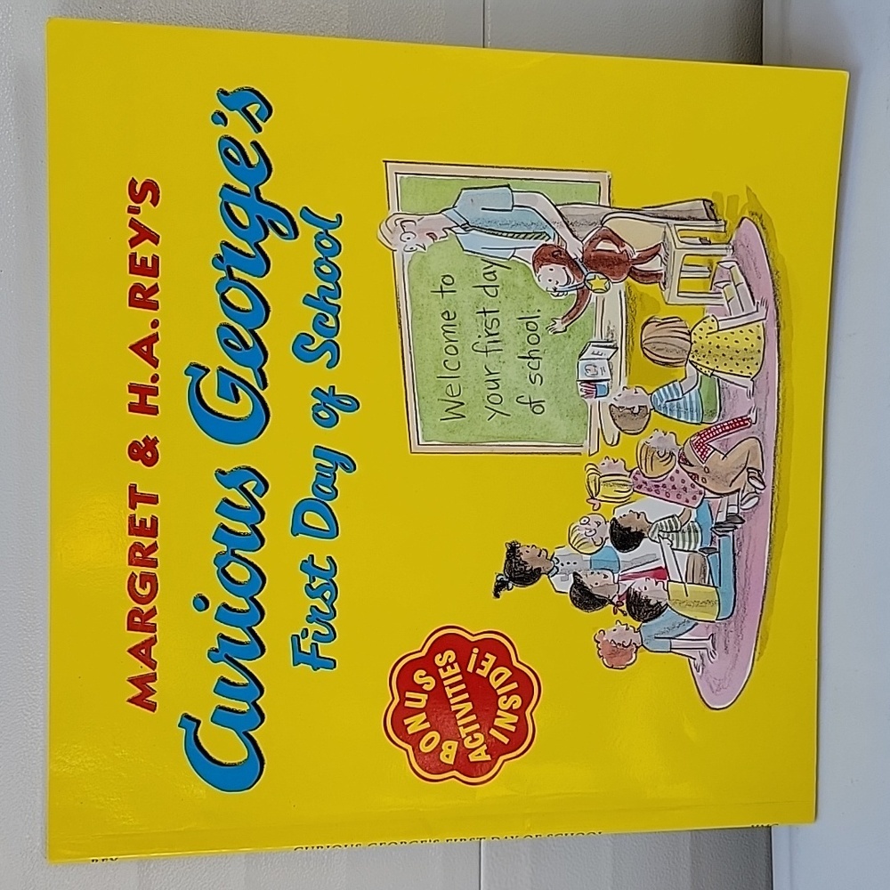 Curious George first gay of school by Margaret and H.A.Rey's